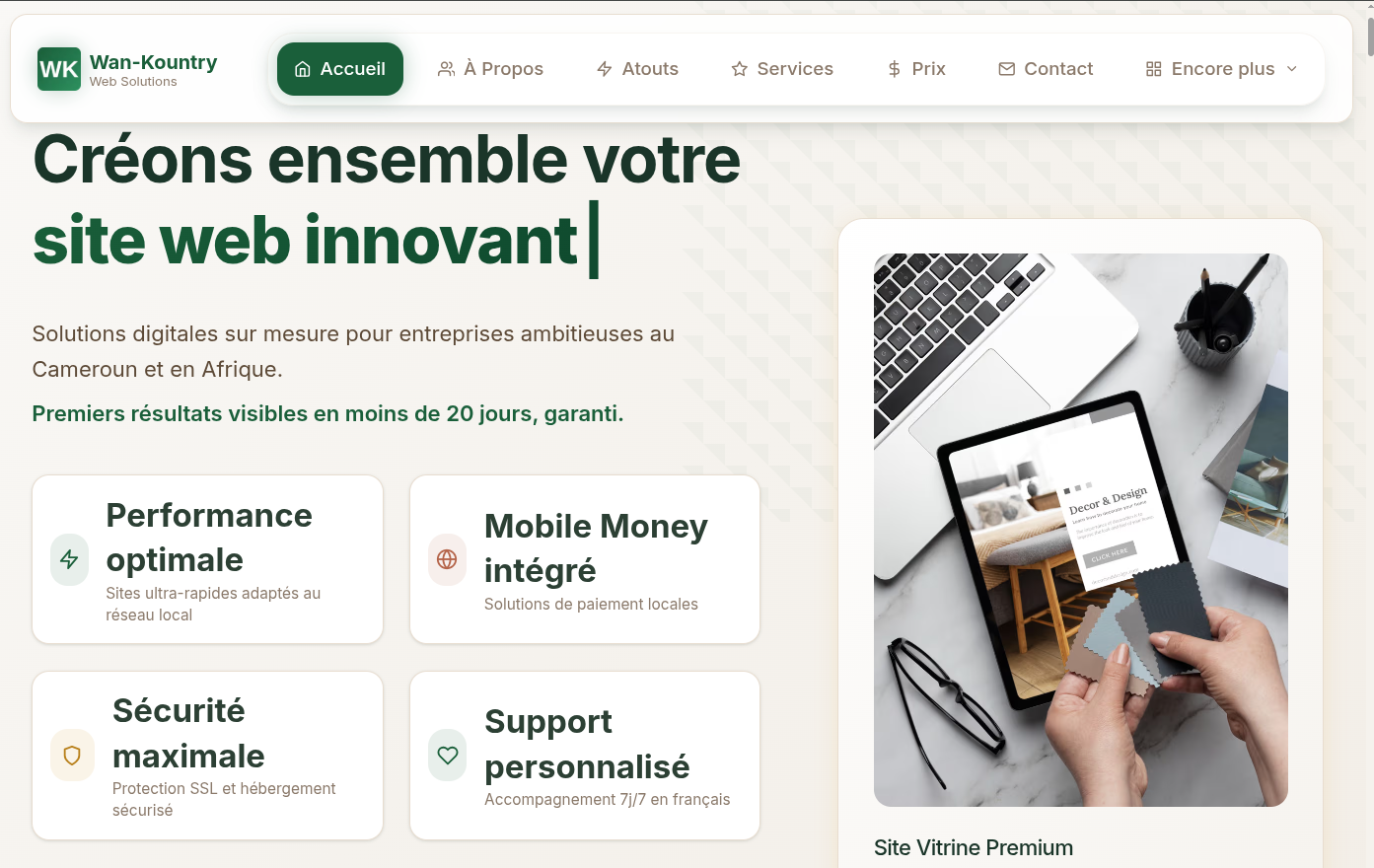 WanKountry – Agence de digitalisation